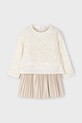 Mayoral rochie fete 4925.6M.Mini.9BYA bej AW25