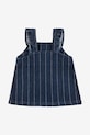 BIMBA Bobo Choses vestito in cotone neonata Choo Choo 225AB090 blu navy
