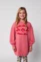 Bobo Choses sukienka bawełniana dziecięca Have Fun 225AC087 różowy