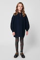 Bobo Choses vestito di cotone bambina Clover 225AC088 blu navy