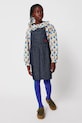 Bobo Choses vestito di cotone bambina Tic Tac Toe mini blu navy 225AC092