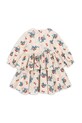 Детска рокля Konges Sløjd ELIN DRESS GOTS KS103794.9BYA бежов AW25