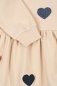 Детское платье Konges Sløjd LOU TERRY SWEAT DRESS OCS бежевый KS103869.9BYA