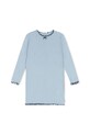 Konges Sløjd sukienka RIVI RIB DRESS OCS dzianina niebieski KS104073.9BYA