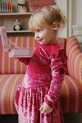 Дитяча сукня Konges Sløjd CARLITO DRESS GRS довгий бордо KS103746.9BYA