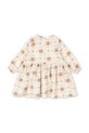 Дитяча сукня з бавовною Konges Sløjd COCO DRESS GOTS KS103758.9BYA бежевий AW25
