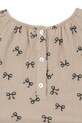 Dziewczynka Konges Sløjd sukienka dziecięca z bawełną COCO DRESS GOTS KS103758.9BYA beżowy