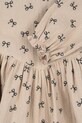 Konges Sløjd sukienka dziecięca z bawełną COCO DRESS GOTS beżowy KS103758.9BYA