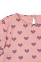 Παιδικό βαμβακερό φόρεμα Konges Sløjd DREY DRESS GOTS ροζ KS103782.9BYA