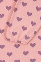 Παιδικό βαμβακερό φόρεμα Konges Sløjd DREY DRESS GOTS KS103782.9BYA ροζ