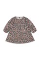 Konges Sløjd sukienka bawełniana dziecięca DREY DRESS GOTS wzorzyste multicolor KS103782.9BYA