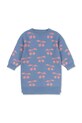 Παιδικό βαμβακερό φόρεμα Konges Sløjd LAPIS KNIT DRESS GOTS με μοτίβο μωβ KS103854.9BYA
