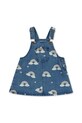 Хлопковое детское платье Konges Sløjd MAGOT OVERALL DRESS GOTS mini тёмно-синий KS103887.9BYA