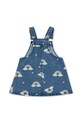 Хлопковое детское платье Konges Sløjd MAGOT OVERALL DRESS GOTS KS103887.9BYA тёмно-синий AW25
