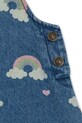 Хлопковое детское платье Konges Sløjd MAGOT OVERALL DRESS GOTS тёмно-синий KS103887.9BYA