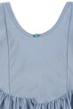 Dievčenské šaty Konges Sløjd MOUSSE PUFF DRESS KS103928.9BYA modrá