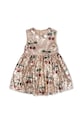 Konges Sløjd vestito bambina STARLA SEQUIN DRESS svasato beige KS103990.9BYA