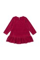 Dievčenské šaty Konges Sløjd VELOU DRESS GOTS KS104029.9BYA burgundské AW25