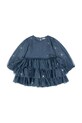 Παιδικό φόρεμα Konges Sløjd FAY DRESS GRS με μοτίβο σκούρο μπλε KS103807.9BYA