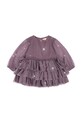 Παιδικό φόρεμα Konges Sløjd FAY DRESS GRS με μοτίβο μωβ KS103807.9BYA