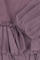 Konges Sløjd sukienka dziecięca FAY DRESS GRS KS103807.9BYA fioletowy