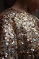 Konges Sløjd sukienka dziecięca LILA SEQUINS BOW DRESS KS103858.9BYA