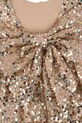 Konges Sløjd sukienka dziecięca LILA SEQUINS BOW DRESS złoty KS103858.9BYA