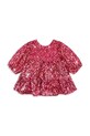 Konges Sløjd sukienka dziecięca LILA SEQUINS BOW DRESS KS103858.9BYA bordowy AW25