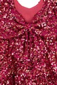 Konges Sløjd sukienka dziecięca LILA SEQUINS BOW DRESS bordowy KS103858.9BYA
