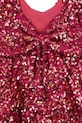 Konges Sløjd sukienka dziecięca LILA SEQUINS BOW DRESS bordowy KS103858.9BYA