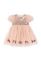 Konges Sløjd sukienka dziecięca MEI DRESS tkanina różowy KS103906.9BYA