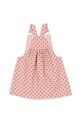 Dziewczynka Konges Sløjd sukienka bawełniana dziecięca NOLA SEQUIN SPENCER DRESS GOTS KS103949.9BYA różowy