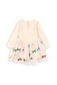 Konges Sløjd sukienka dziecięca YVONNE BALLERINA DRESS KS104045.9BYA beżowy AW25