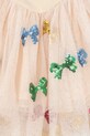 Konges Sløjd sukienka dziecięca YVONNE BALLERINA DRESS KS104045.9BYA beżowy