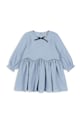 Konges Sløjd sukienka dziecięca AVA DRESS GOTS bawełna niebieski KS104071.9BYA