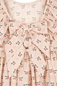 Deklice Otroška bombažna obleka Konges Sløjd CIANNA LS BOW DRESS GOTS KS103755.9BYA bež