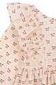 Otroška bombažna obleka Konges Sløjd CIANNA LS BOW DRESS GOTS bež KS103755.9BYA