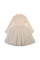 Donsje sukienka niemowlęca z wełną Lotus Dress 4043900.74.92 beżowy AW25