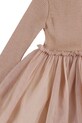 Donsje sukienka niemowlęca z wełną Lotus Dress pomarańczowy 4043900.74.92