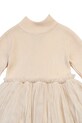Dziewczynka Donsje sukienka dziecięca z wełną Lotus Dress 4043900.98.140 beżowy