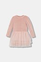 Παιδικό φόρεμα Jamiks NOOMI με ελαστάν ροζ NOOMI.Sukienka.JZI137.G