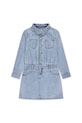 Платье Levi's LS WESTERN DRESS длинный голубой 4EN476