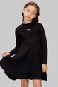 Дитяча сукня з бавовною Calvin Klein Jeans довгий чорний IG0IG03008.9BYA