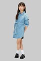 Dziewczynka Calvin Klein Jeans sukienka jeansowa dziecięca IG0IG03011.9BYA niebieski