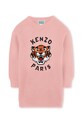 Kenzo Kids sukienka z domieszką wełny dziecięca długi różowy K61356.114.150
