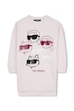 Karl Lagerfeld sukienka dziecięca z elastanem różowy Z30616.114.150