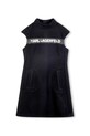 Karl Lagerfeld sukienka dziecięca z dodatkiem wełny Z30618.114.150 czarny AW25