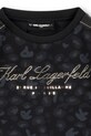 Παιδικό φόρεμα Karl Lagerfeld μαύρο Z30619.114.150