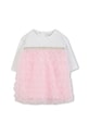 Karl Lagerfeld rochie bebe cu guler roz Z30668.60.81