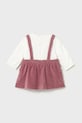 Obleka za dojenčka Mayoral Newborn 2802.2G.Newborn.9BYA roza AW25